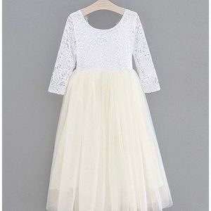 Gorgeous v back lace tulle dress